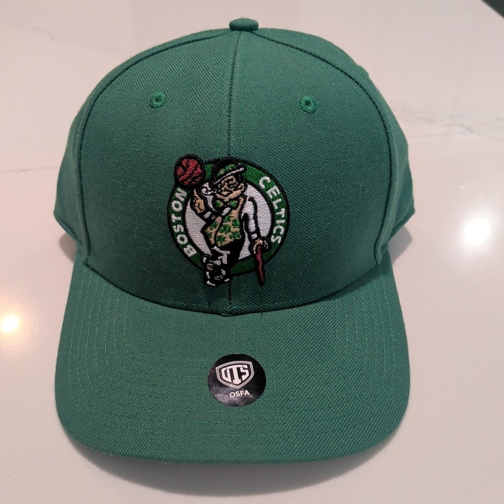 Boston Celtics OTS Snapback Adjustable Green Hat New With Tags OSFM